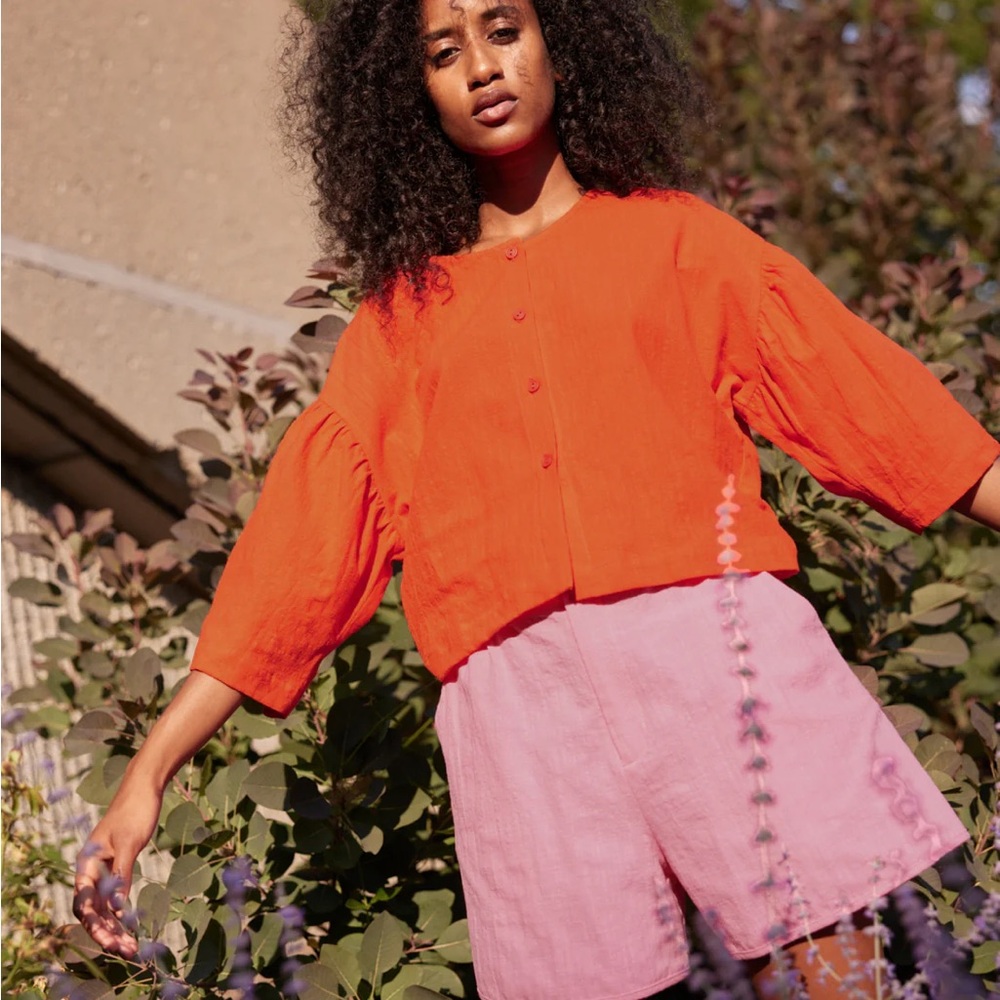 Eve Gravel Pink 100% Cotton Shorts